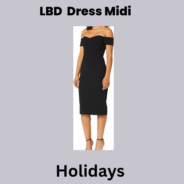 Black Midi Cocktail Dress